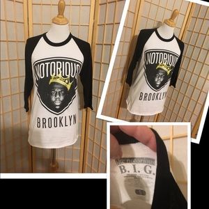 Notorious BIG sz S long sleeve T.